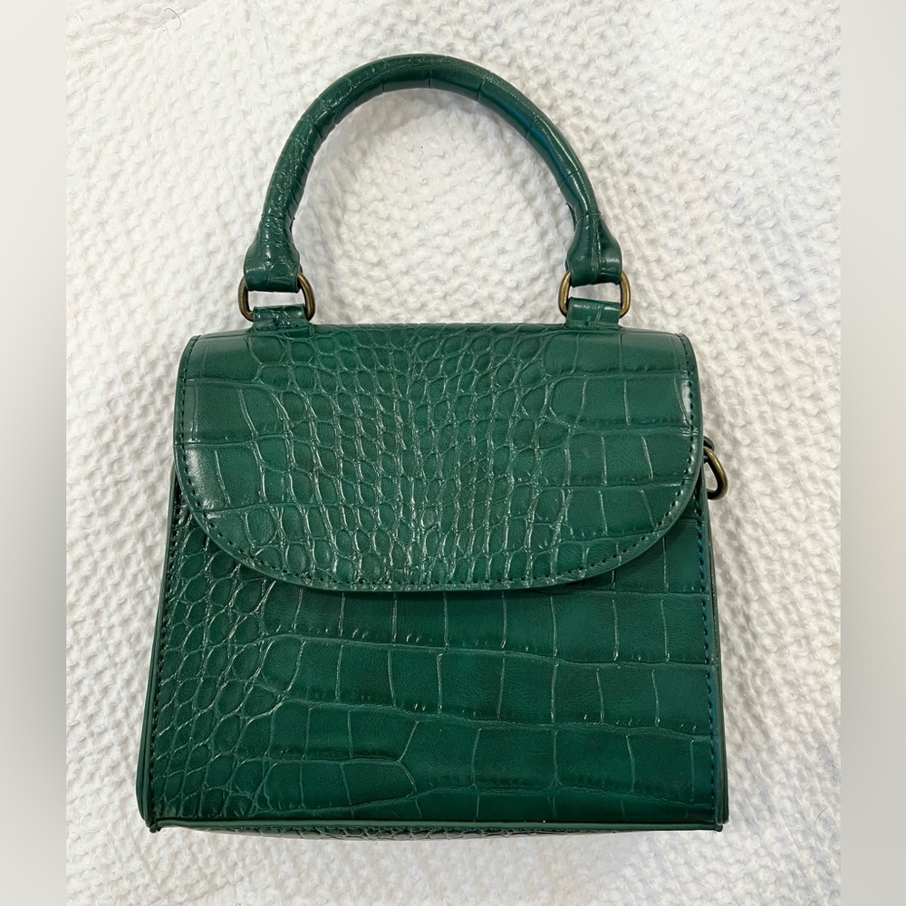 Mini Green Crocodile Purse